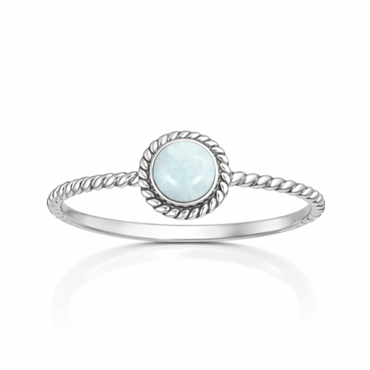 Larimar Rope Ring