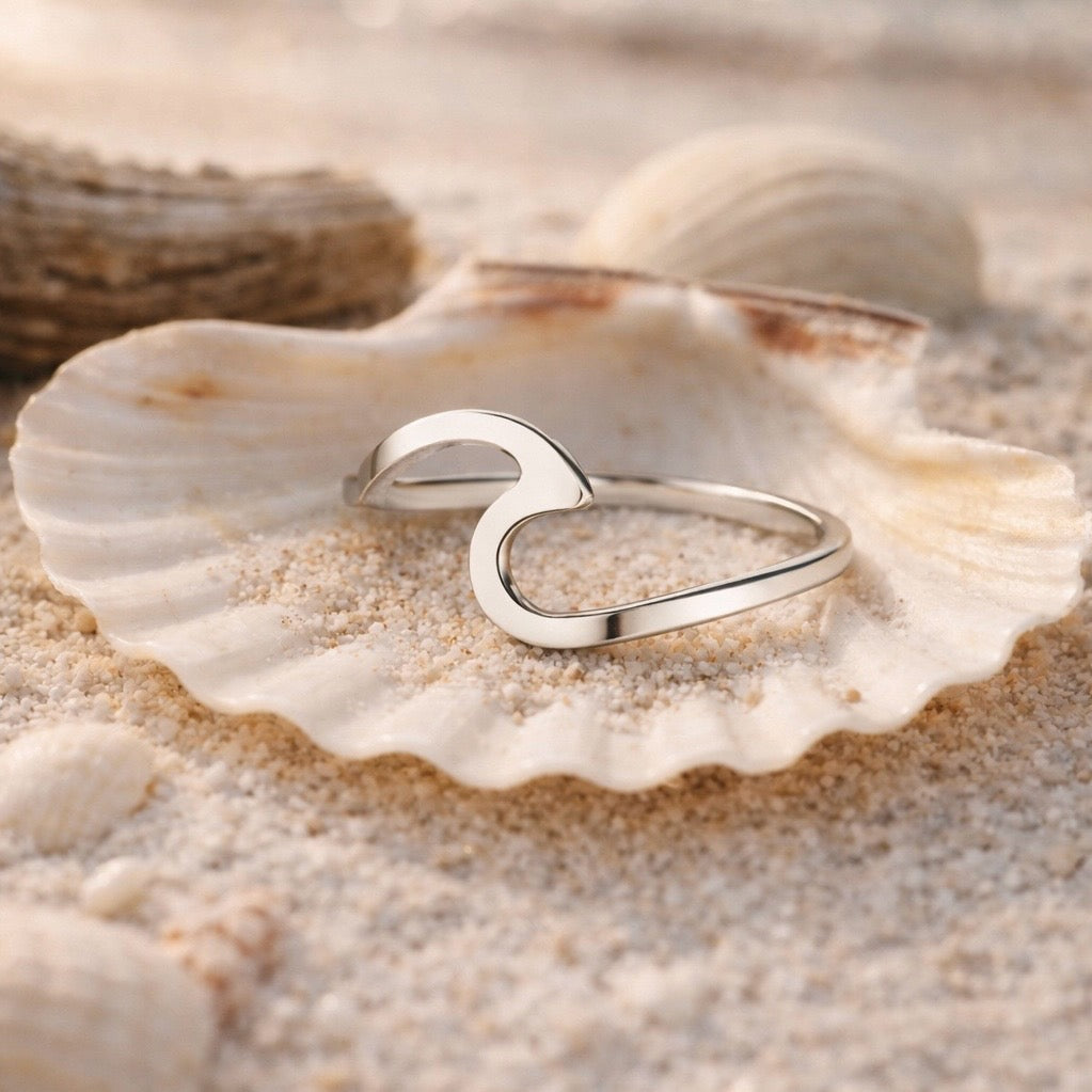 Sterling Silver Wave Ring