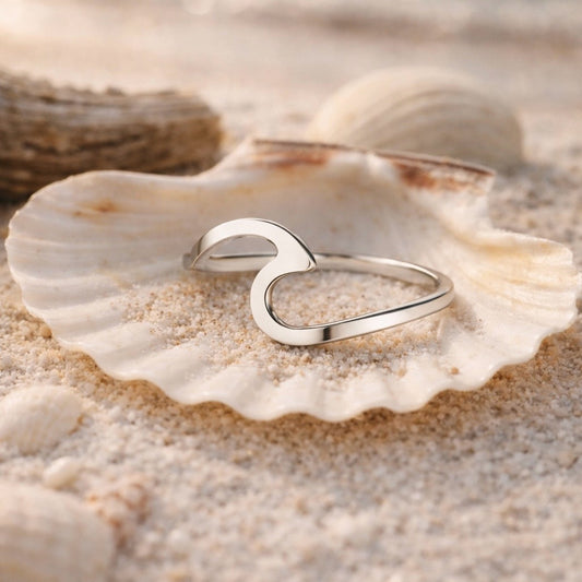 Sterling Silver Wave Ring