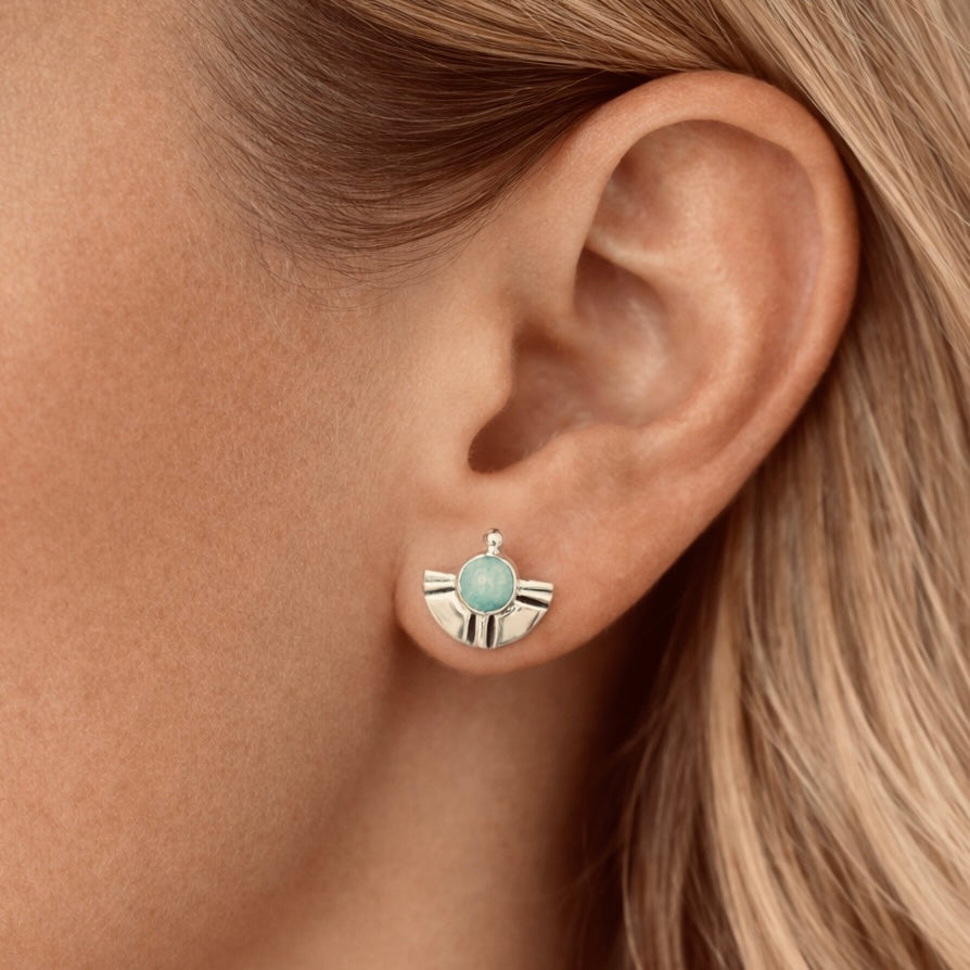 Larimar Parasol Studs