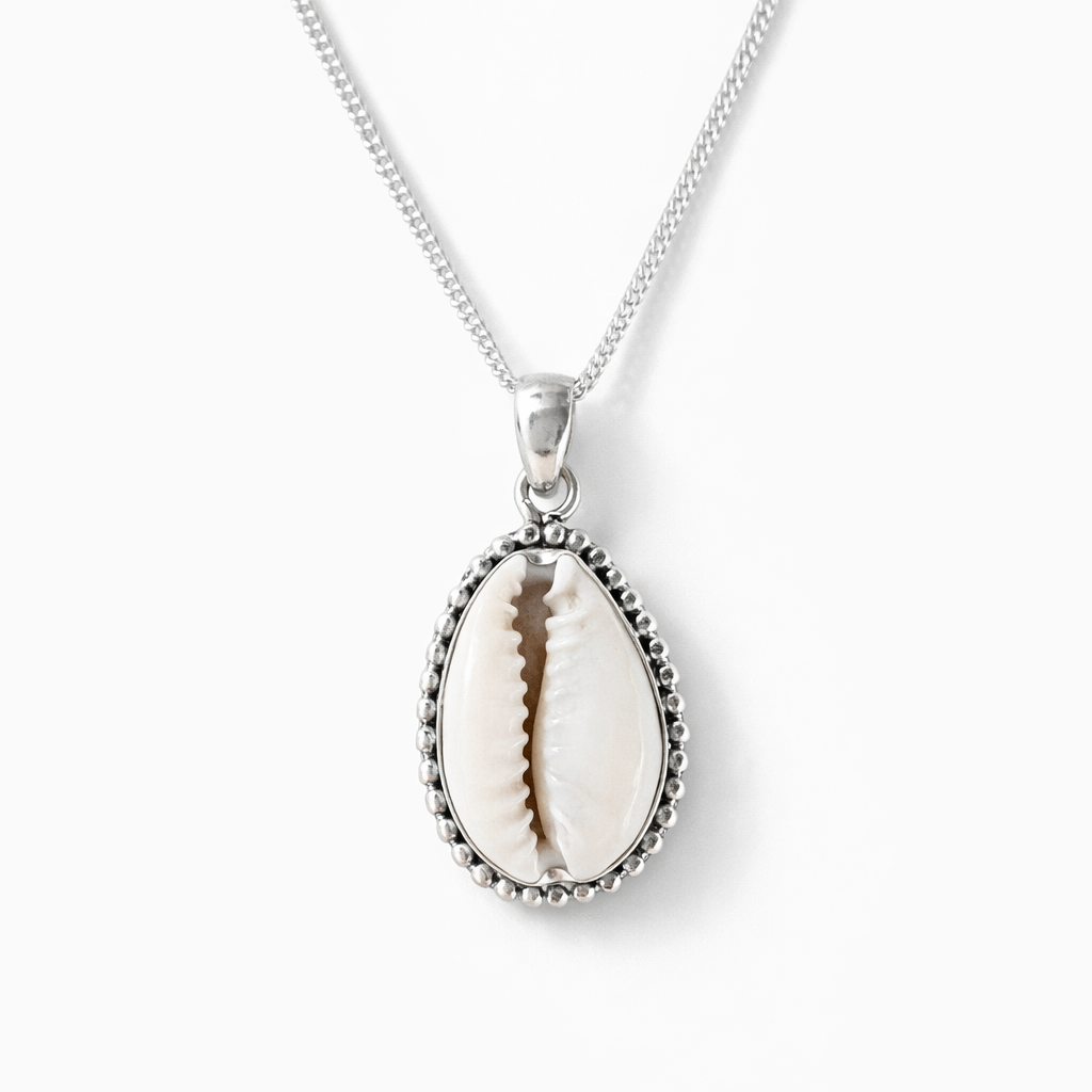 Cowrie Shell Necklace | 925 Sterling Silver