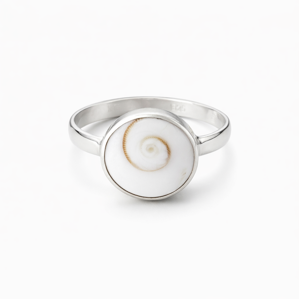 Sterling Silver Shiva Shell Ring