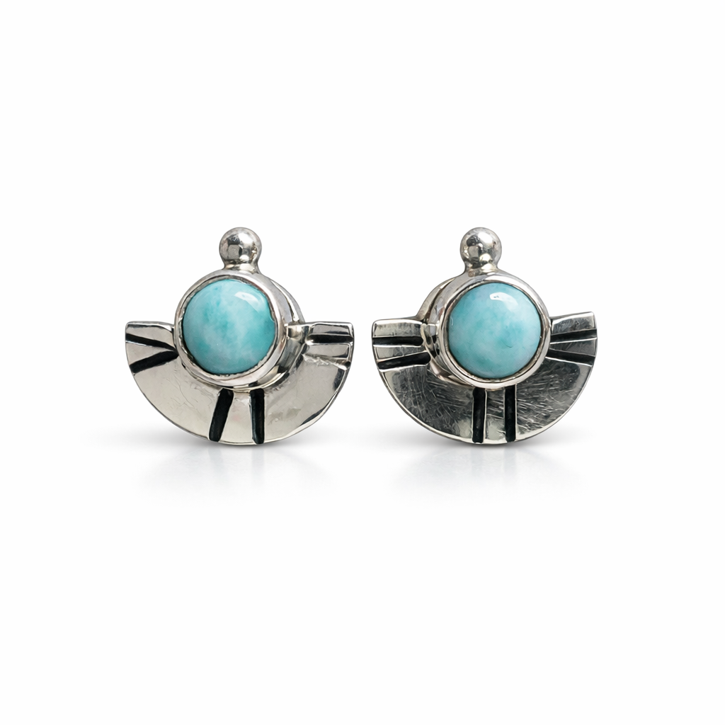 Larimar Parasol Studs