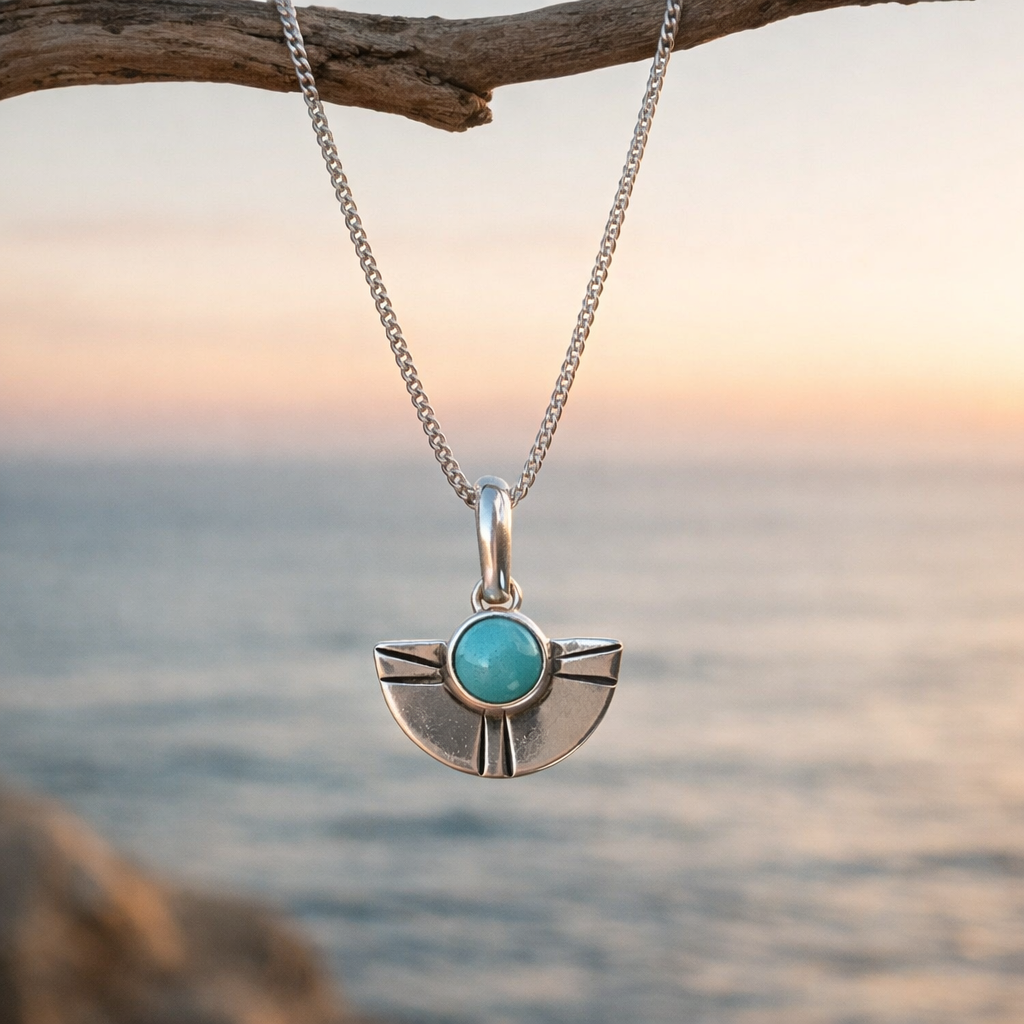 Larimar Parasol Pendant