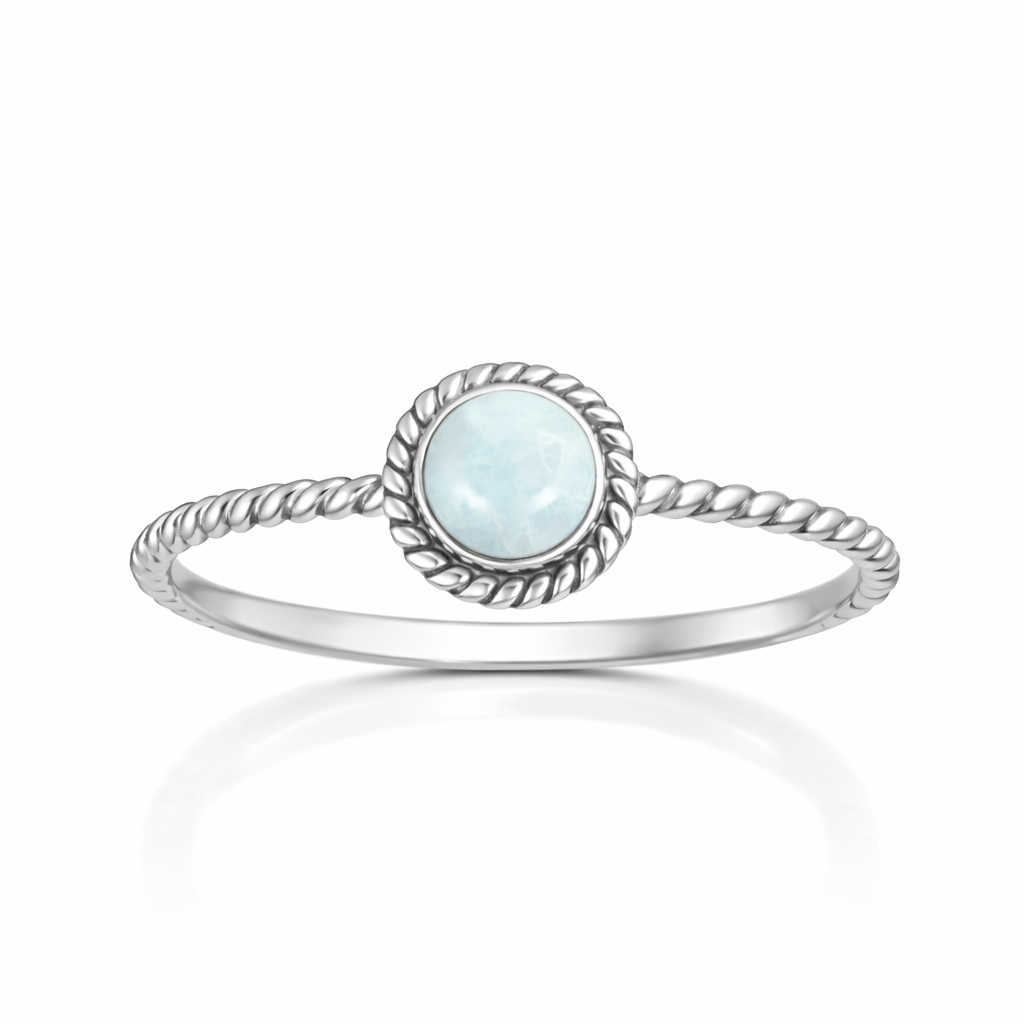 Larimar Rope Ring